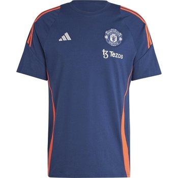 Adidas Тениска Adidas Manchester United Tiro 24 T-Shirt 2024 2025 Adults - Indigo/Brt Red