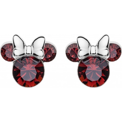 Disney strieborné náušnice kôstky Minnie Mouse ES00028SJANL.CS