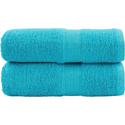 vidaXL Премиум кърпи за пране SOLUND 2 бр. тюркоазени 30x30 см 600 г/м2 (137443)