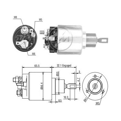 Spínač startéru ZM - Bosch 0331303137