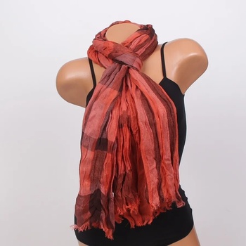 Image 1 of Дамски шал в керемиден цвят с четири десена