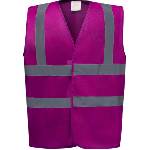 Yoko hi-vis hvw100 / Предпазна жилетка - малинов цвят xl (79w10057504)