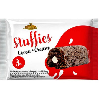 Stuffies sladke pecivo s kakaom a náplňou s príchuťou šľahačky 135 g