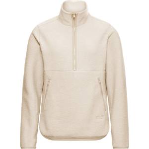 Jack Wolfskin Дамски поларен пуловер Jack Wolfskin Women's Lite Curl Halfzip Fleece jumper - Oyster (105-7188-0214)