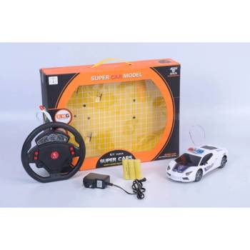 Image 1 of Armtoys ДЕТСКА ПОЛИЦЕЙСКА КОЛА РАДИОКОНТРОЛ С ВОЛАН И АКУМУЛАТОРНА БАТЕРИЯ