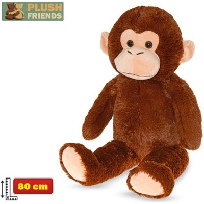 Mikro Plush Friends плюшена маймуна 80см тъмно кафява