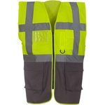 Yoko HI-VIS HVW801 / Многофункционална жилетка - HV жълто/сива S (79W801zw601)