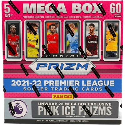 Panini 2021-22 Prizm Premier League EPL Soccer Pink Ice Prizms Mega Box