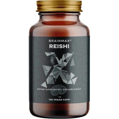 BrainMax Reishi extrakt 50 % polysacharidů a 20 % beta-1,3/1,6 D-glukanů 500 mg 100 rostlinných kapsúl