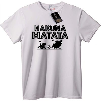 NOONEBRAND Тениска Hakuna Matata - Lion King Дизайн - XL, Black