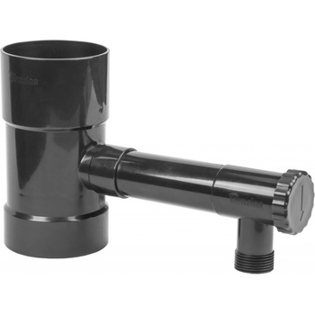 Bradas Lapač Sběrač dešťové vody s ventilem 100 mm černý