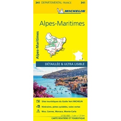 Alpes-Maritimes - Michelin Local Map 341