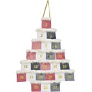 WURM Adventní kalendář, textil - růžová, 55x77cm