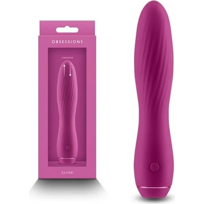 Тласкащ вибратор, класически, 17, 2см. - Obsession Clyde Dark (NSTOYS0999)
