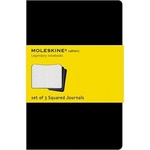 Moleskine Moleskine Squared Cahier - Black Cover (3 Set) | Moleskine