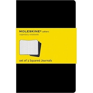 Moleskine Moleskine Squared Cahier - Black Cover (3 Set) | Moleskine