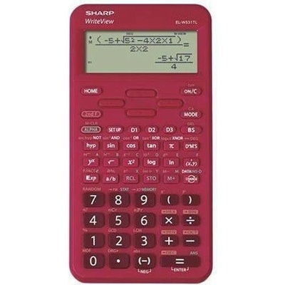 SHARP Kalkulačka EL-W531TL, bordó, vědecká, 420 funkcí, SHARP