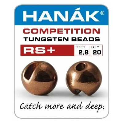 Hanák HA RS+tung.hlavičky metalická hnědá 4.0mm, 0.54g, 20ks