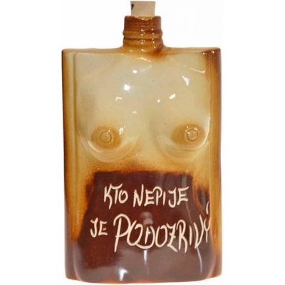 Keramická ploskačka telo ženy Kto nepije je podozrivý