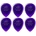 Dunlop 474R 3.00 Stubby Jazz 6 Перце за китара (474R300-6PACK-SET)