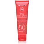 APIVITA Bee Sun Safe Anti-Spot and Anti-Age Tinted Face Cream SPF50 защитен тониращ крем за лице SPF 50 цвят Golden 50ml