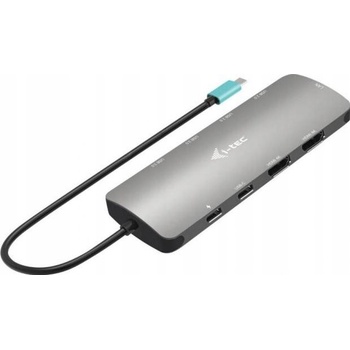 i-Tec USB-C Metal Nano 2x Display Docking Station with PD 100 W + Charger 100W C31NANOHDM2D100
