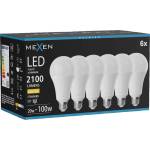 Mexen Nova 6x LED крушка E27, A70, 20W, Топла - 3000K, 2100 lm - L100-E27-2030-01x06 (L100-E27-2030-01x06)