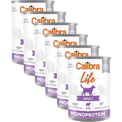 Calibra Dog Life Възрастен Агне 6 x 400 г
