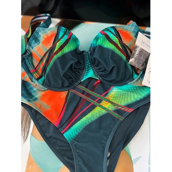 Naturana 72690 dámské dvoudílné plavky s kosticemi multicolor