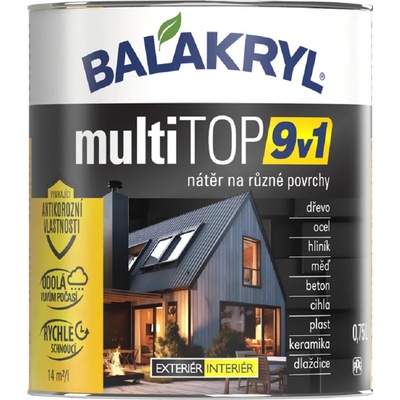 Balakryl MultiTOP 9v1 RAL 7016 0,75 L šedá – Zboží Mobilmania