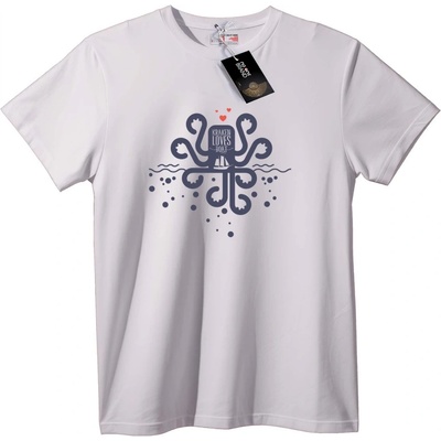 NOONEBRAND Тениска Кракен Обича Кораб - 2XL, Black