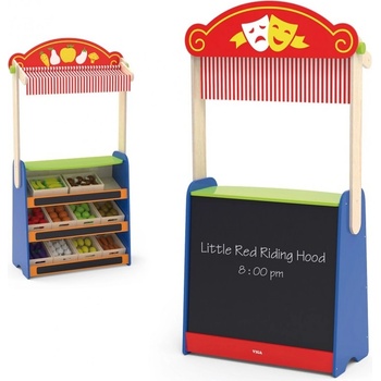 Image 1 of Viga Toys Игрален комплект Viga - Магазин - театър (44501)
