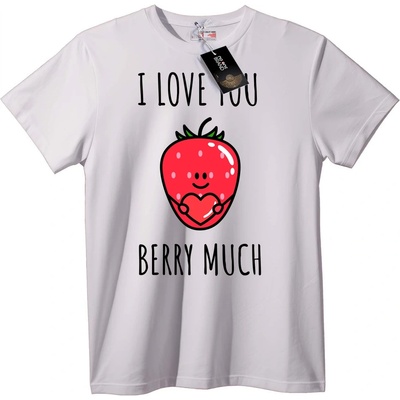NOONEBRAND Тениска Обичам Те Berry Много - XL, Black