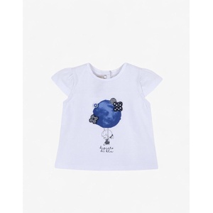Chicco Girls Tee White/Blue - dress4less