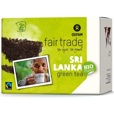 Oxfam Fairtrade Bio Zelený čaj Srí Lanka 20 x 1,8 g