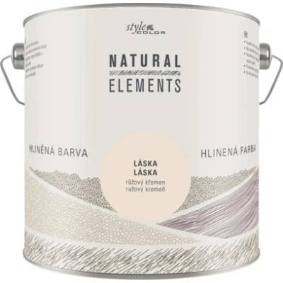 StyleColor Natural Elements Hlinená farba na stenu 2,5 l ružový kremeň