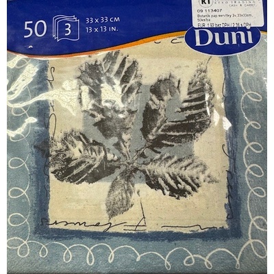 Duni Botanik papierové servítky 3V 50ks 33x33cm
