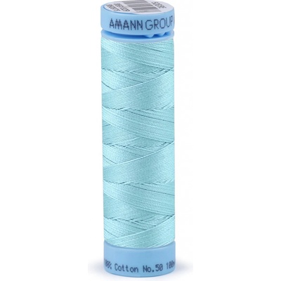 Bavlněné nitě 100 m etiketní č. 50 Triana Amann Barva: 0229 Blue Curacao