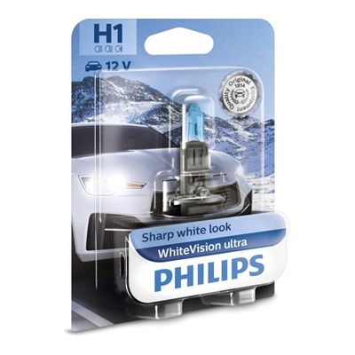 Philips Крушка, фар PHILIPS H1, 12V, 55W, 3700K, 1550lm, 1 бр