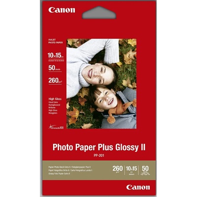 Canon Фото хартия Canon Plus Glossy II PP-201, 10x15 cm, 50 листа гланц (2311B003BB)