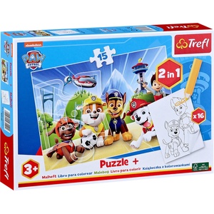 Trefl Пъзел Trefl от 15 части - Пес Патрул: Щастливи кученца (93140) - baby
