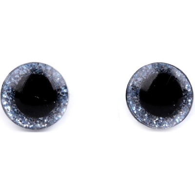 Prima-obchod Oči glitrové s pojistkou Ø10 mm, barva 6 (10) modrá jemná