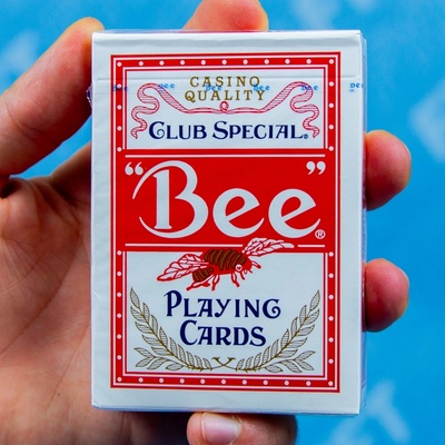 Bicycle Bee hrací karty na poker Červená – Zboží Dáma