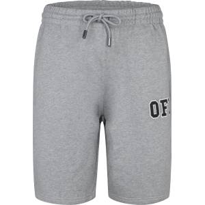 Off White Анцуг Off White Mens French Terry Cotton Tracksuit Shorts - Heather Grey