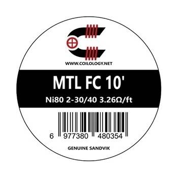 Image 1 of Coilology MTL Fused Clapton Ni80 2-30/40 3.26/ft