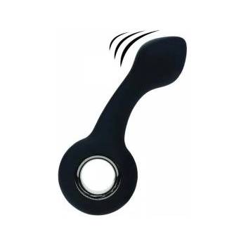 Boss of Toys Vibrating Bulb Silicone Prostate Massager with Loop - Black