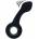 Boss of Toys Vibrating Bulb Silicone Prostate Massager with Loop - Black