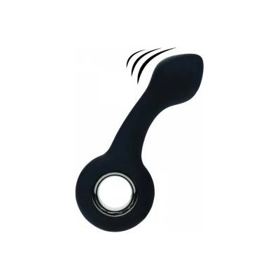 Boss of Toys Vibrating Bulb Silicone Prostate Massager with Loop - Black