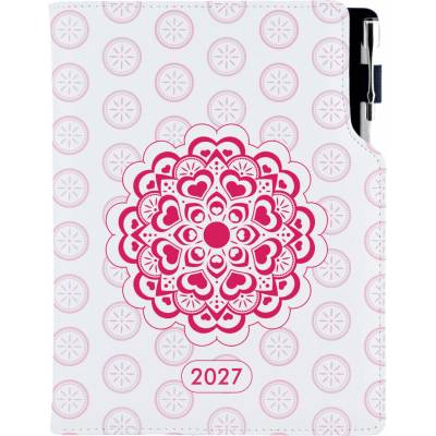 Design B5 týdenní 2027 Mandala červená