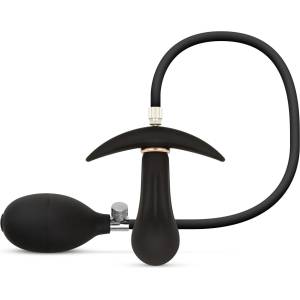 EasyToys Anal Collection Inflatable Butt Plug with Pump 8cm Black